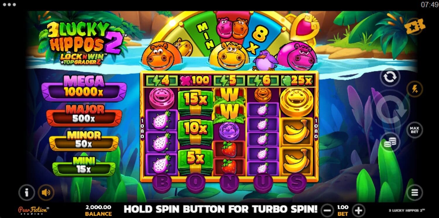 3 Lucky Hippos Lock N Win Slot Game Review
