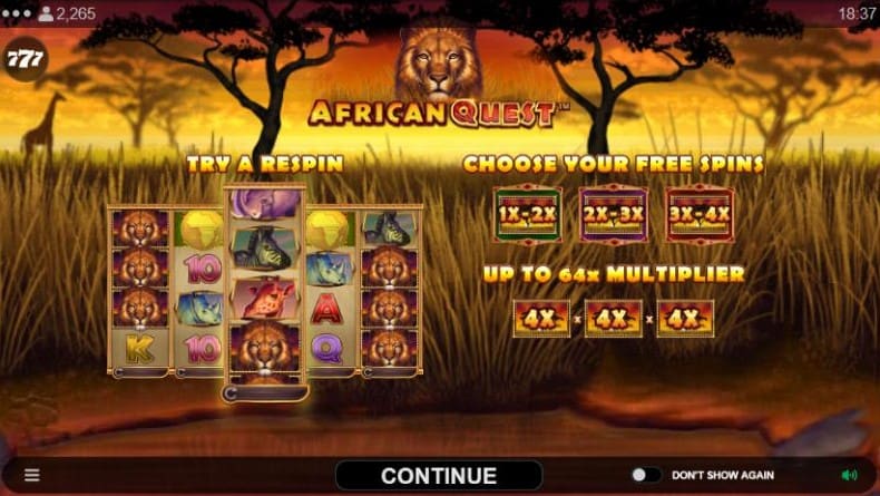 African Quest Slot Bonus