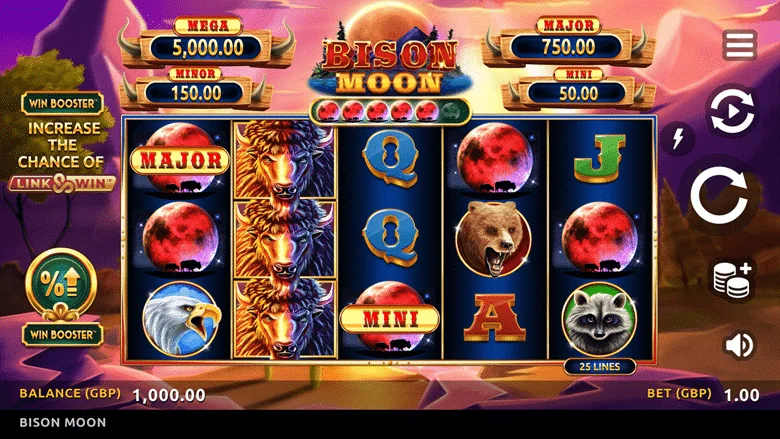 Bison Moon Link & Win Slot