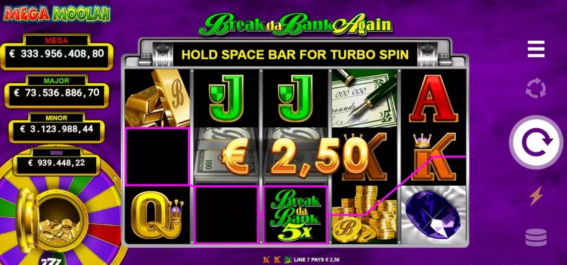 Break da Bank Again Mega Moolah Slot Game Review