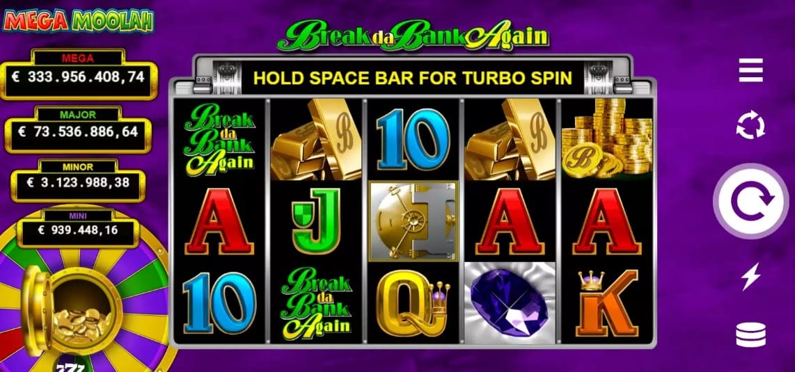 Break da Bank Again Mega Moolah Slot Game