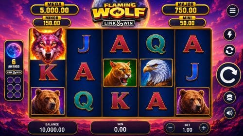 Flaming Wold Link n Win Slot game