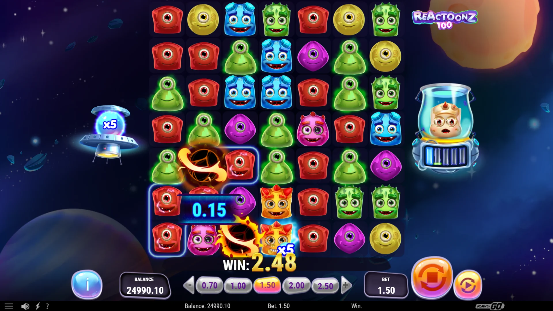 Reactoonz 100 Slot