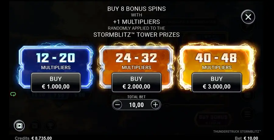 Thunderstruck Storm Blitz slot game