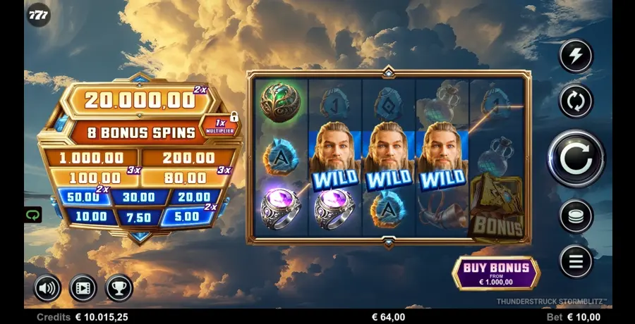 Thunderstruck Storm Blitz slot